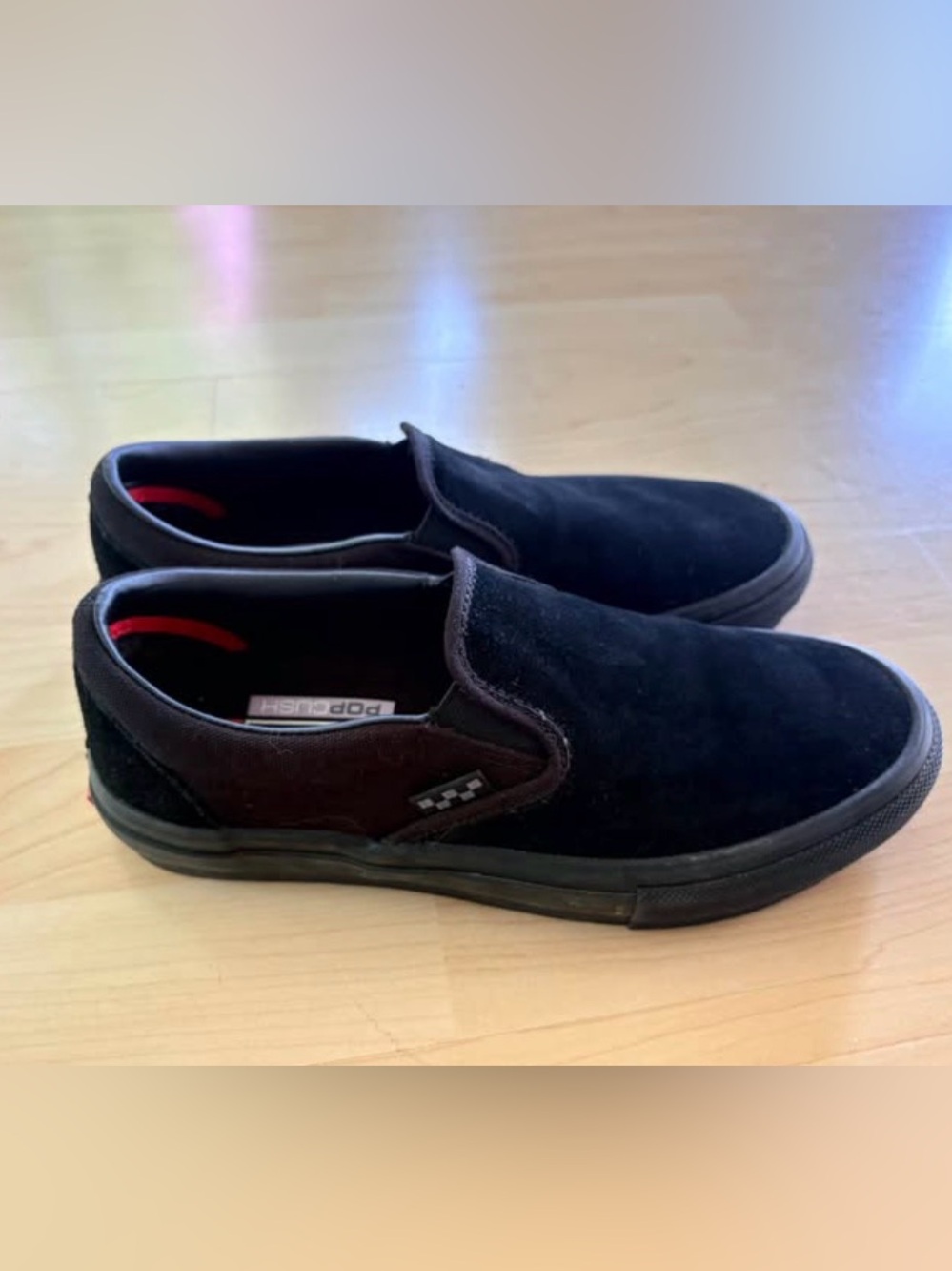 Vans Black Suede Slip-On Loafers for Men